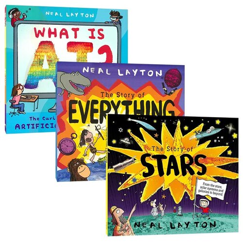 【自营】Neal Layton 幼儿科普绘本 The Story of Everything Stars What is AI 万物星星的故事 AI 百科读物 英文原版进口儿童