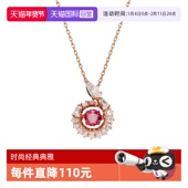 百搭潮流小众项链红色金色银色 施华洛世奇时尚 自营 Swarovski