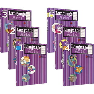 【自营】Harcourt Family Learning - Language Arts Grade 1-6哈考特家庭辅导英语语言艺术1-6年级 综合语法写作英文原版进口图书
