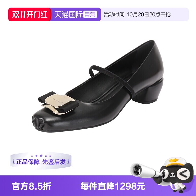 菲拉格慕女士高跟鞋单鞋
