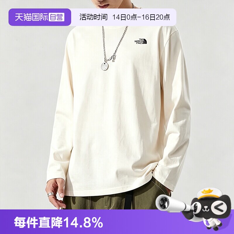 【自营】北面The North Face长袖T恤男女装宽松休闲圆领运动服图片