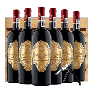 【自营】法国红酒正品官方路易拉菲LOUISLAFON干红葡萄酒整箱礼盒