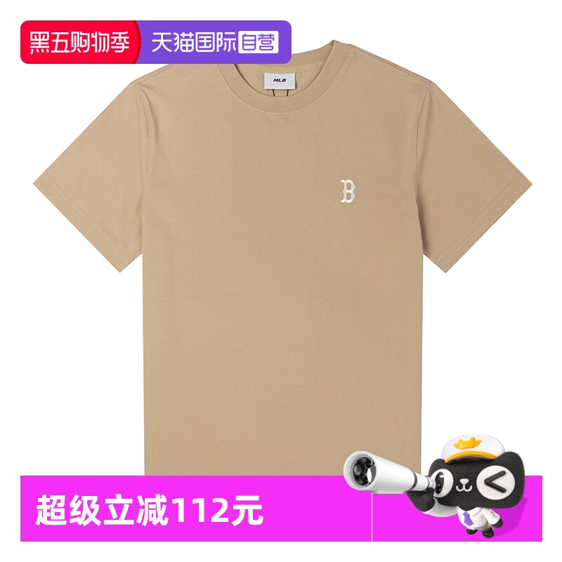 【自营】MLB短袖女装男装新款透气运动服休闲半袖圆领上衣情侣T恤