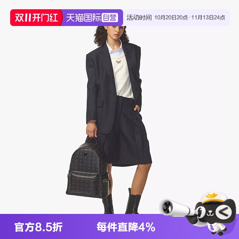 【自营】MCM经典老花印花男女同款双肩通勤包旅行双肩包双肩背包