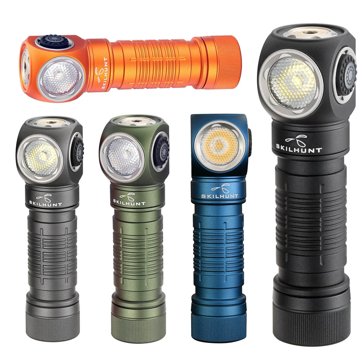 思凯特H150侧发光14500/AA磁吸充电便携手电筒/户外头灯SKILHUNT