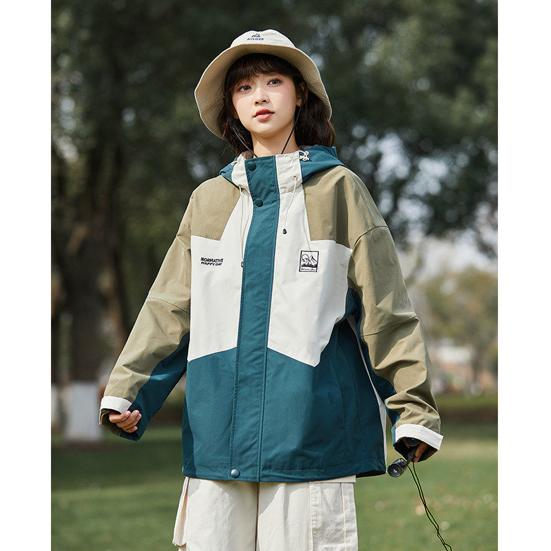 唐狮工装外套女2026早春新款爆款户外休闲春秋连帽冲锋少年上衣K