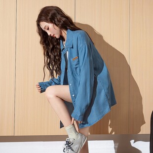 唐狮2026春秋季新款女衬衫休闲小众宽松设计感衬衫外套时尚高级潮