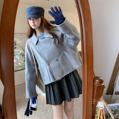 女装/女士精品毛呢外套2025年冬季其他/other25-29周岁通勤绵羊毛