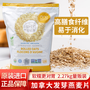加拿大进口One Degree发芽燕麦片营养早餐燕麦片谷物2.27kg