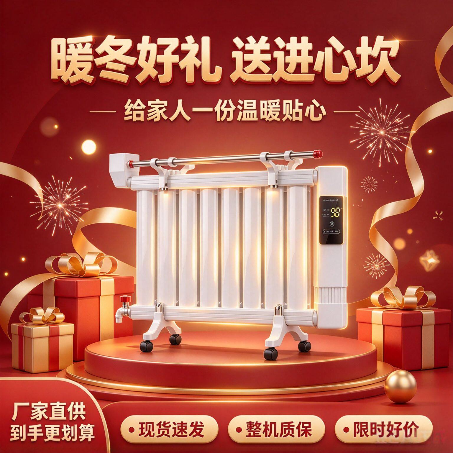 暖气片2026新款水暖省电加热片不干燥不易腐蚀商用落地暖炉毛巾架