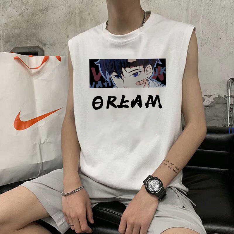 个性潮流痞帅坎肩马夹无袖背心