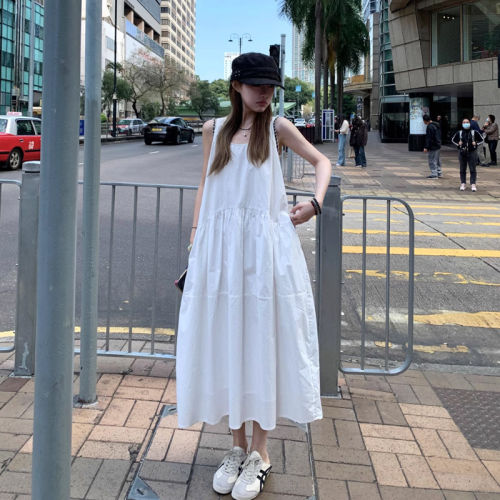 法式初恋小白裙子女夏季