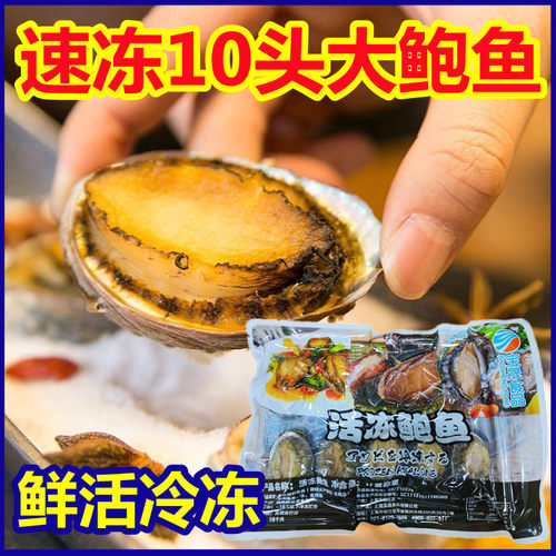 10头大个鲍鱼新鲜活冻蒜蓉红烧