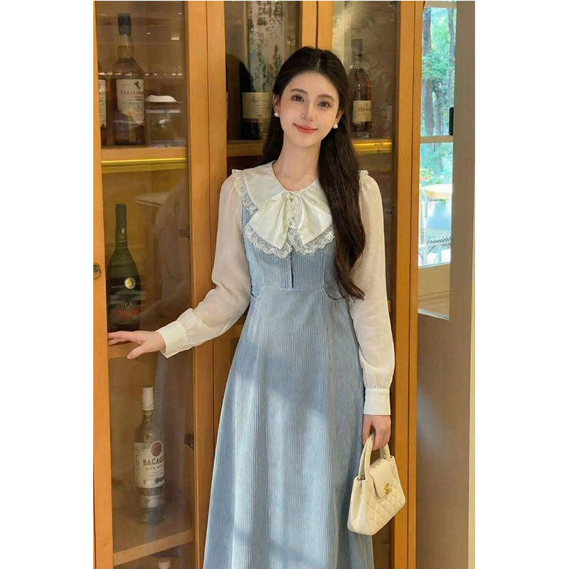 温柔气质收腰显瘦日常通勤蝴蝶结衬衫上衣连衣裙套装2025年秋季款,女装/女士精品,时尚套装,淘宝优惠券,粉丝福利购,淘宝优惠卷