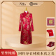 殡葬用品 女款 年轻中式 纯棉绣花老人高档寿衣 天玺 旗袍寿衣全套