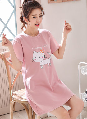 卡通休闲风可外穿加大码家居服