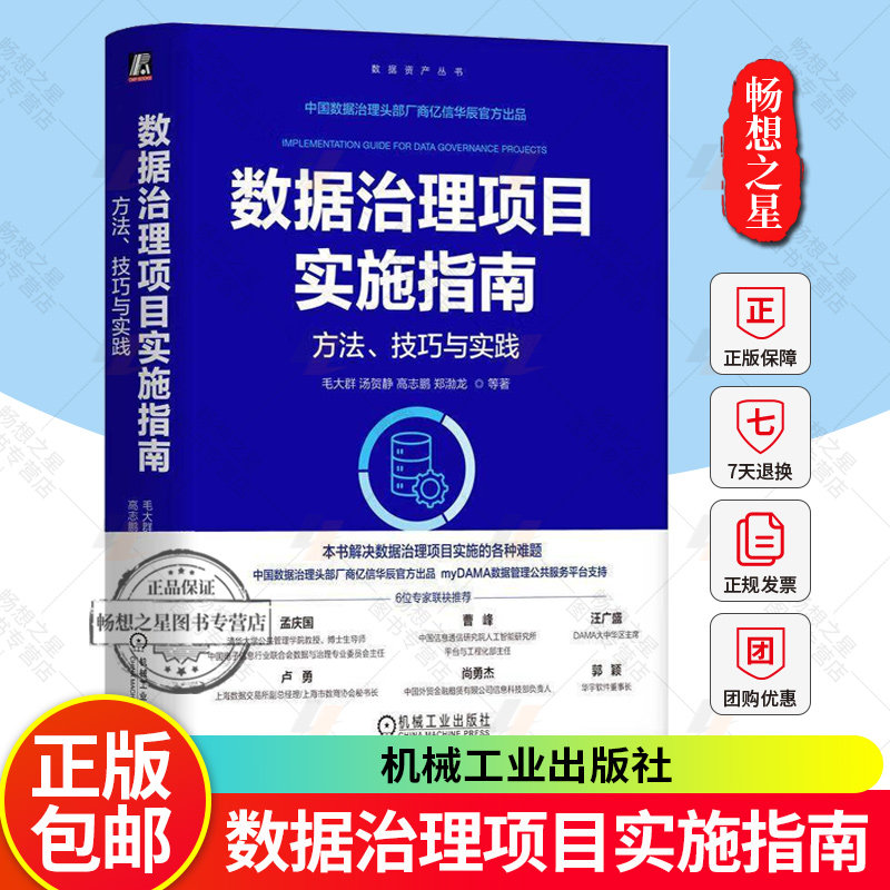 正版包邮 数据治理项目实施指南方法技巧与实践 毛大群等 编著 数据资产丛书 9787111794066 机械工业出版社