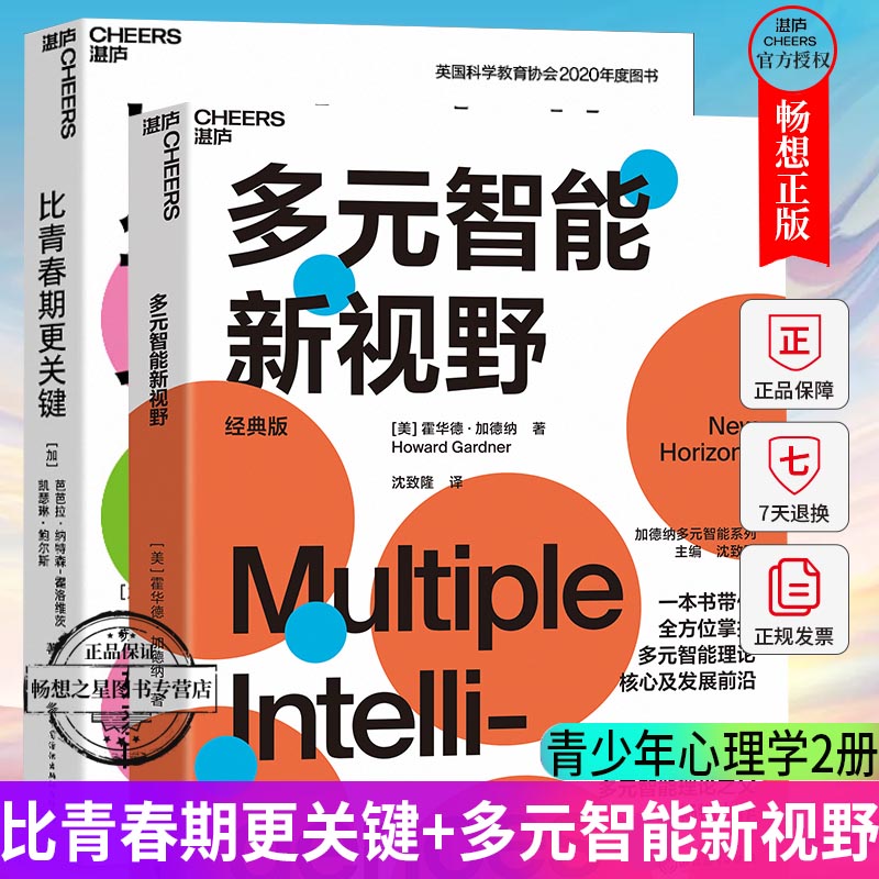 比青春期更关键+多元智能新视野 2册多元智能理论人类智力的多元化 理解青春期迷惑行为背后的真相 青少年心理学儿童教育心理学书