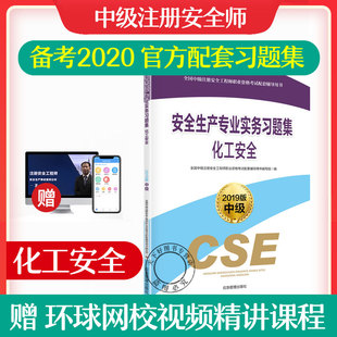 备考2020应急管理部中级注册安全工程师官方教材配套习题集 教材2019注册安全师工程师教材201 注安师新版 化工安全生产专业实务