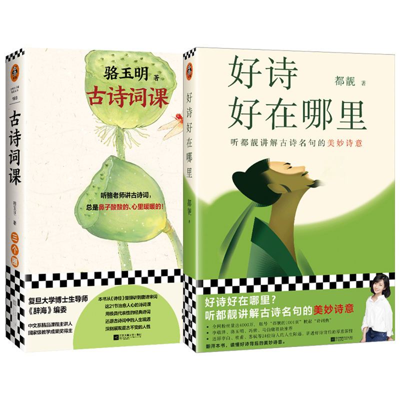 好诗好在哪里+古诗词课 都靓讲解古诗名句的美妙诗意骆玉明马伯庸传统文化李白杜甫苏轼唐诗宋词文学随笔读客官方 正版图书