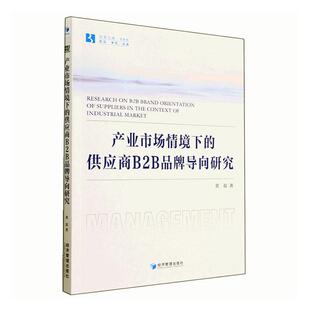 正版产业市场情境下的供应商B2B品牌导向研究黄磊书店管理书籍 畅想畅销书
