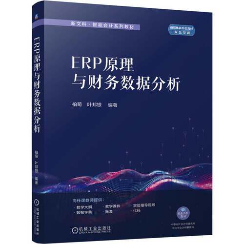 官方正版 ERP原理与财务数据分析 柏菊 叶邦银 9787111814481 机械工业出版社 教材