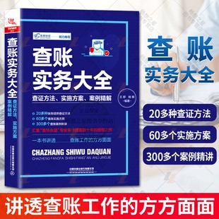 正版 查账实务大全查证方法 实施方案案例计审计税务财务报表分析账目管理从入门到精通新手学会计操作实务实操技巧大全会计核算