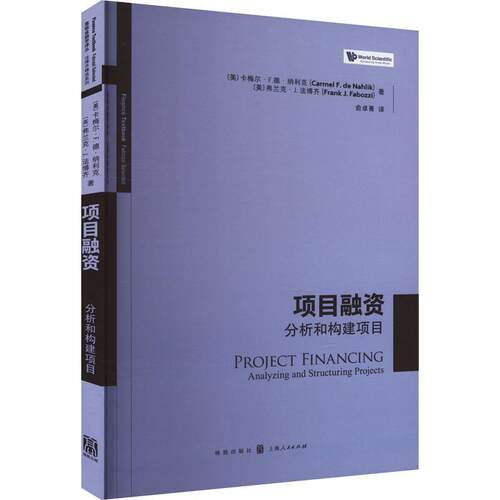 正版项目融资:分析和构建项目:analyzing and structuring projects卡梅尔·德·纳利克书店经济书籍 畅想畅销书