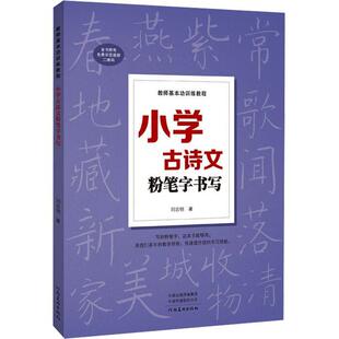 小学古诗文粉笔字书写 教师基本功训练教程 中小学教师师范院校学生老师成人高中黑板报练字楷书技能大全技法 练习教师书粉笔字