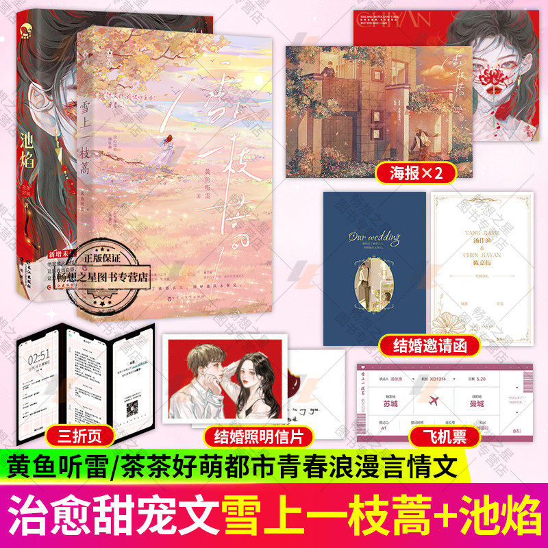 随书附赠品】池焰+雪上一枝蒿 黄鱼听雷 没心没肺女主和温柔深情男主 都市情缘 天之骄子姐弟恋破镜重圆文女追男青春爱情小