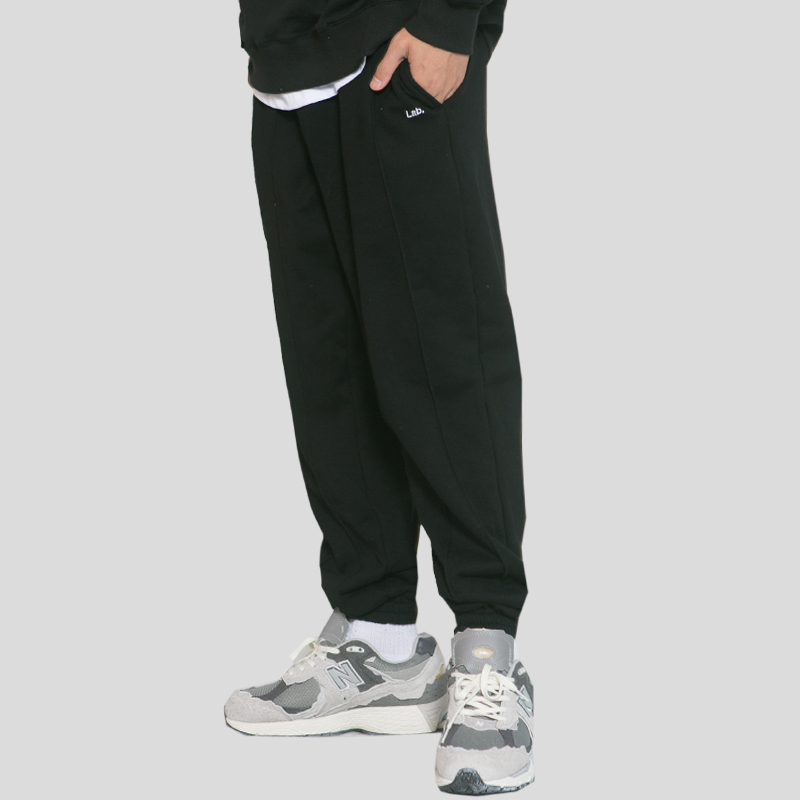 基础款刺绣国潮抓绒保暖休闲裤