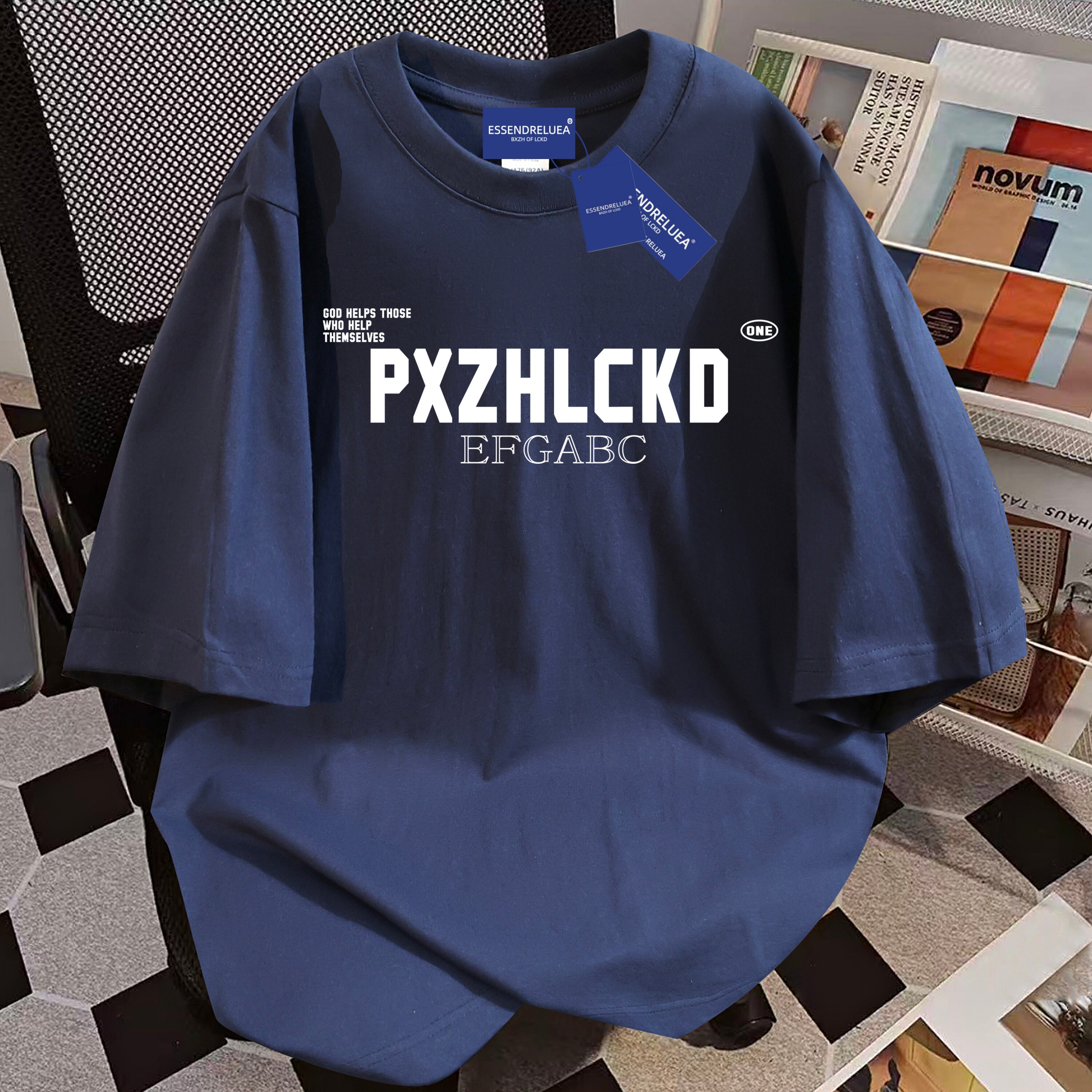 美式潮牌重磅纯棉宽松短袖T恤女