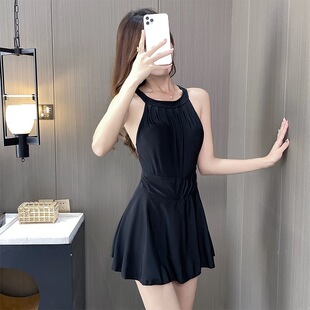 遮肚显瘦露背美背性感纯欲风连衣裙式 连体泳衣女夏新款 2026爆款