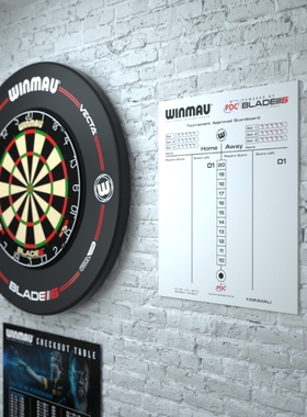 WINMAU威马Dry Wipe Scoreboard专业硬式飞镖比赛 不良品白板