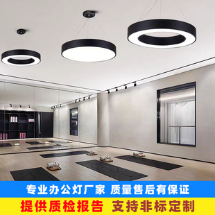 异形灯圆形吊灯环形灯商超健身房LED圆圈灯工业风造型灯非标定制