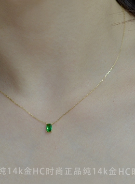 首尔k金轻奢珠宝韩国极细绿色