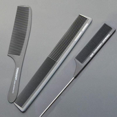 发廊专业超薄剪发平头梳男士 发型师专用苹果美发梳子理发两面防静