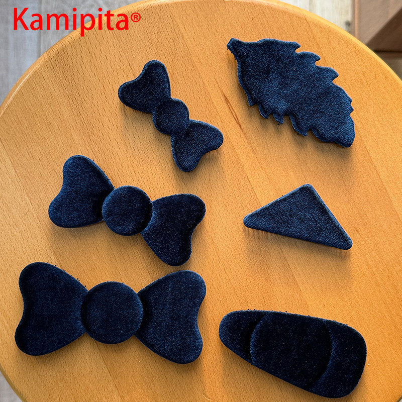 明星同款日本Kamipita发贴网红魔术贴高级感丝绒蝴蝶结刘海贴低调