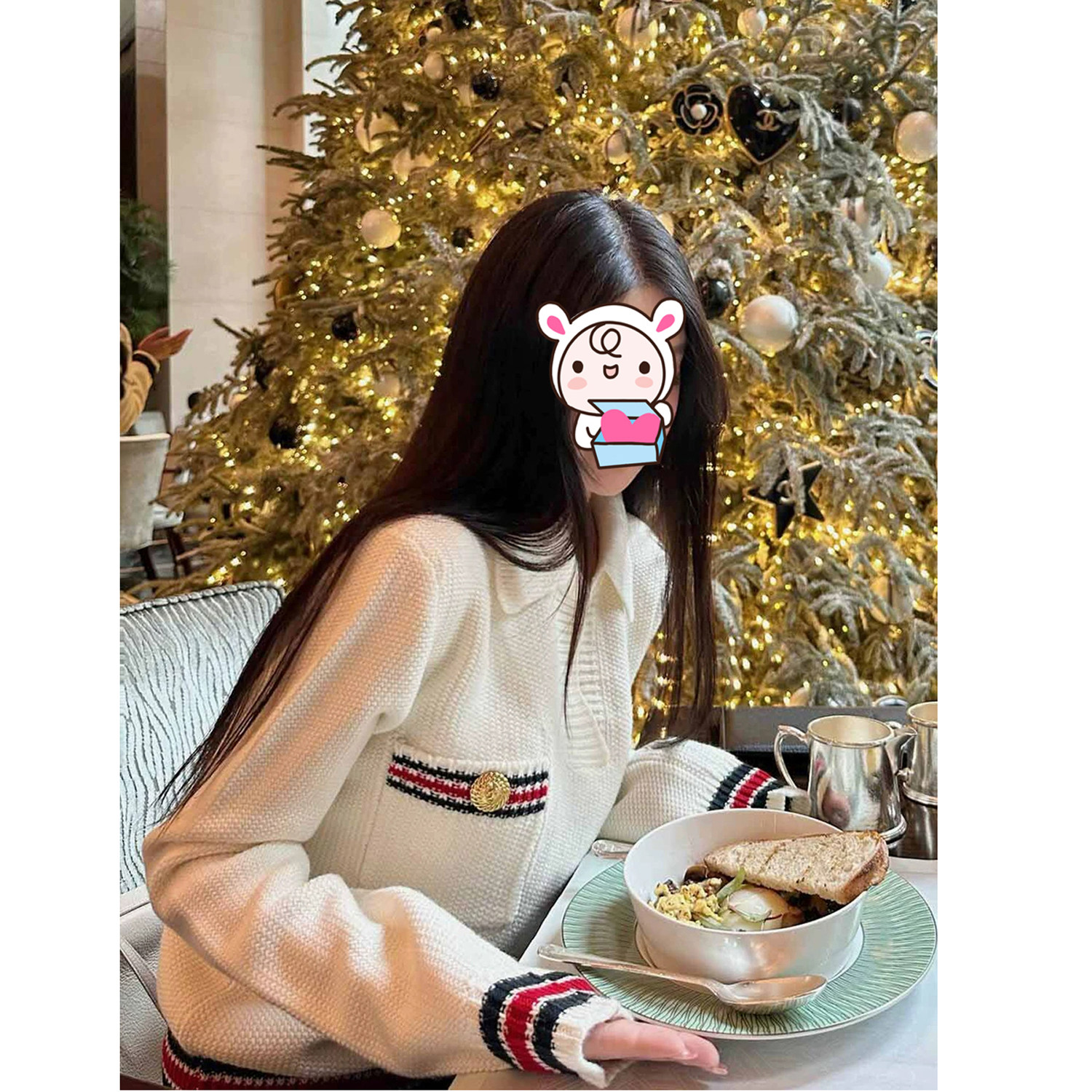 高端小资白色毛衣女2026秋季高级感小个子短款软糯慵懒宽松针织衫