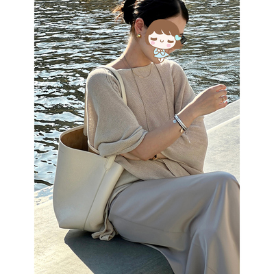 大披肩针织斗篷不规则上衣针织衫