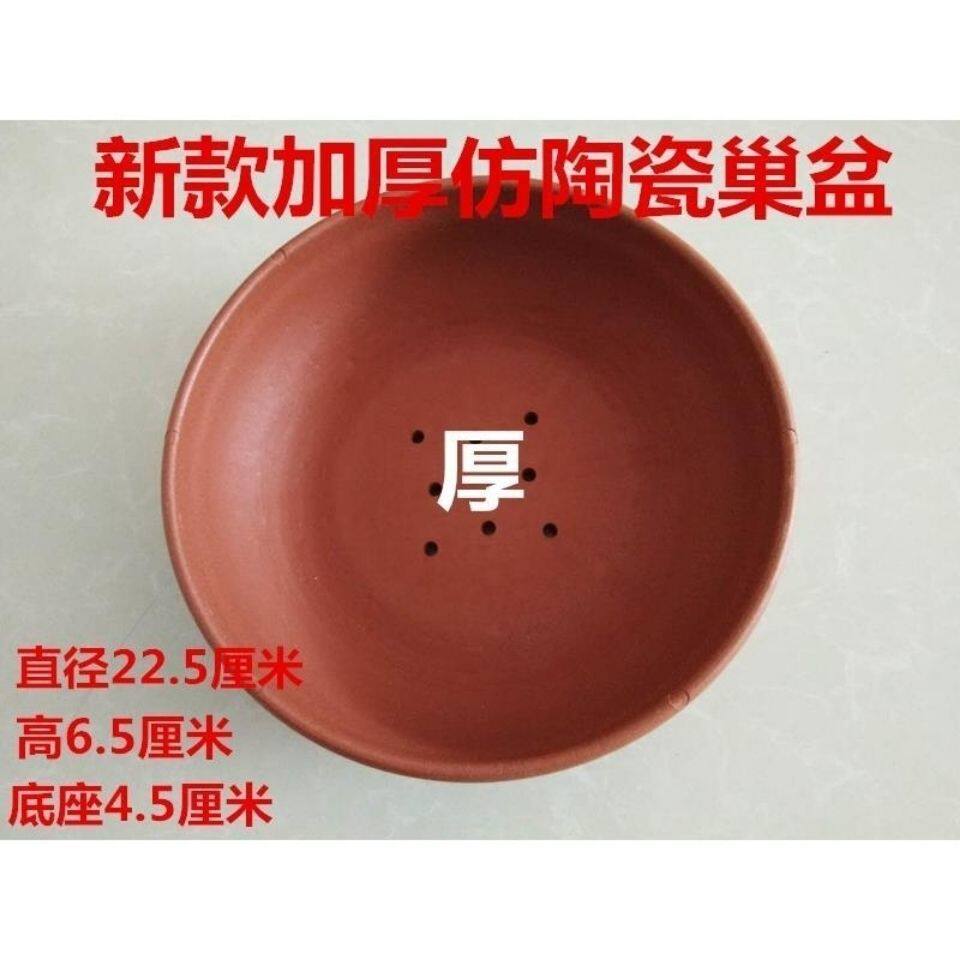 鸽子仿紫砂盆塑料巢盆鸽子窝信鸽赛鸽