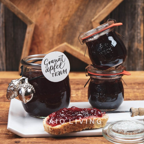 weck德国制造厨房胶圈玻璃密封罐