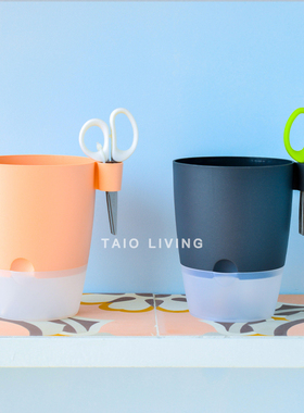 【迎春特惠】荷兰ELHO自动浇灌香草盆园艺罗勒懒人浇花器配剪刀