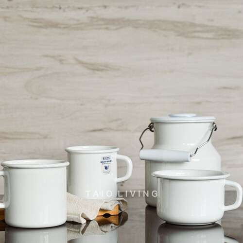 RIESSWHITE极简纯白搪瓷餐具