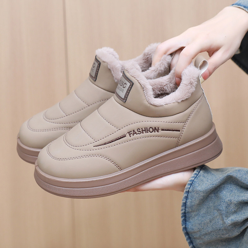 2025新款老北京棉鞋女防滑防水一脚蹬雪地靴加绒加厚保暖妈妈棉靴,女鞋,时尚雪地靴,淘宝优惠券,粉丝福利购,淘宝优惠卷