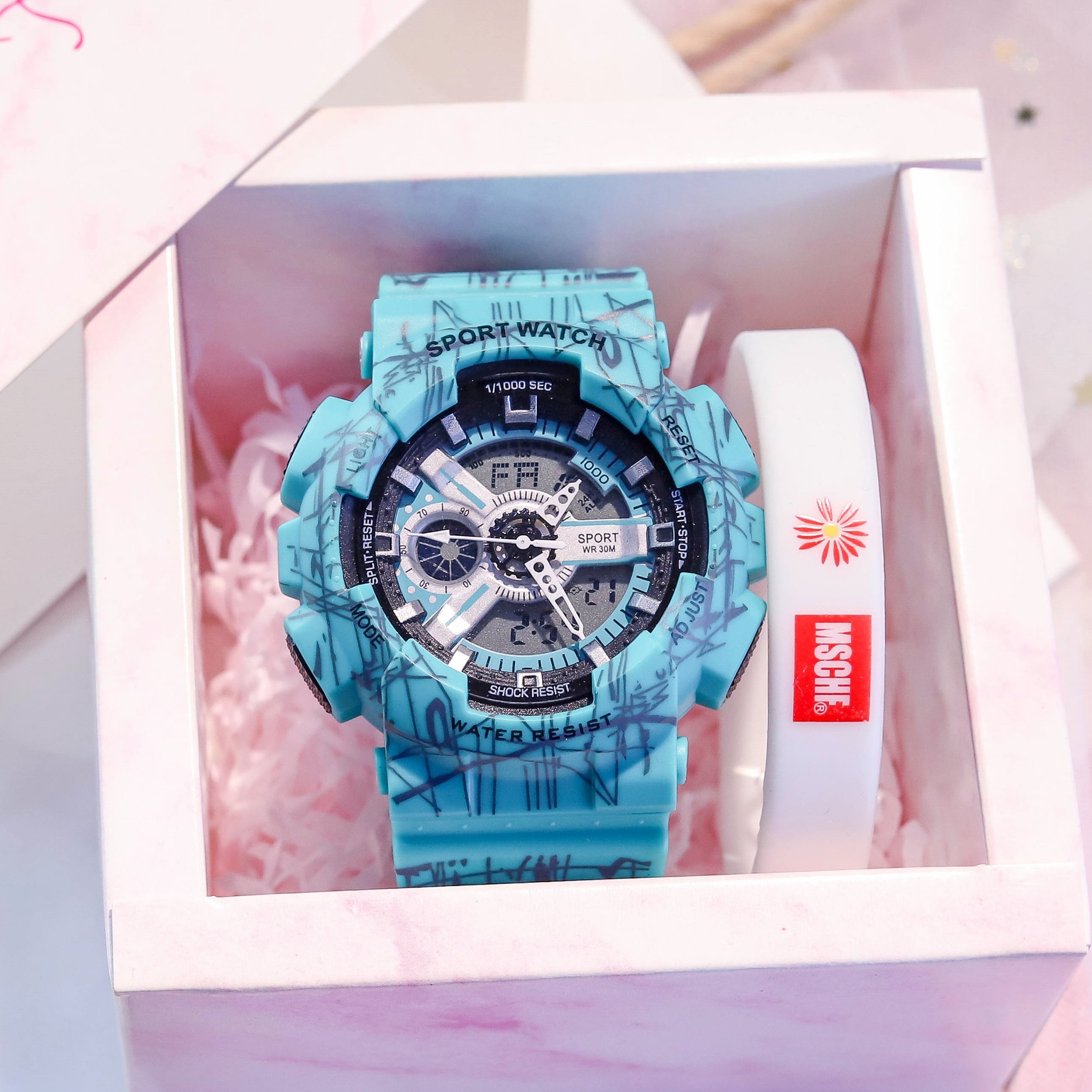 手表女ins风初高中简约气质学生防水运动青少年独角兽电子表男表