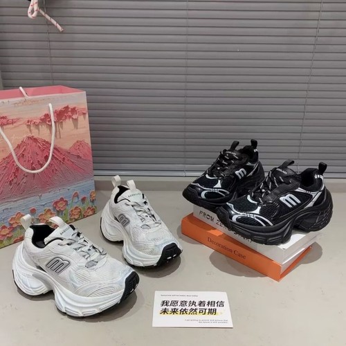 真皮擦色厚底老爹鞋女