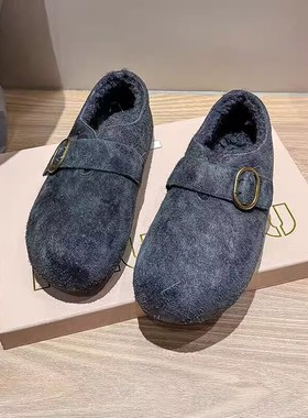 专柜商场撤柜断码加绒保暖软底舒适时尚魔术贴勃肯鞋女Z525928-2A