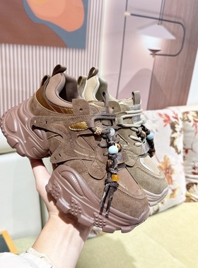 真皮！专柜商场撤柜断码厚底时尚舒适休闲鞋老爹鞋女Z51730-29