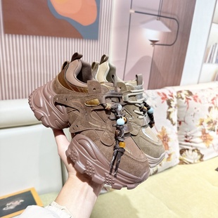 专柜商场撤柜断码 女Z51730 厚底时尚 老爹鞋 舒适休闲鞋 真皮